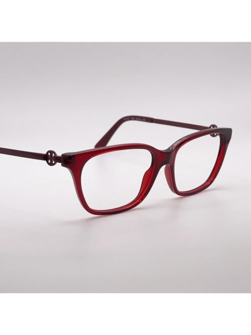 Tory Burch TY 2107 1801 Burgundy Red Cat Eye Square Eyeglass Frames 52-15-140